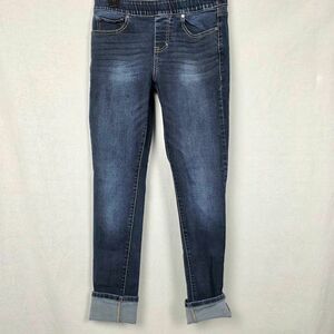 Maurices S-R Dark Wash Cuffed Skinny Jeans